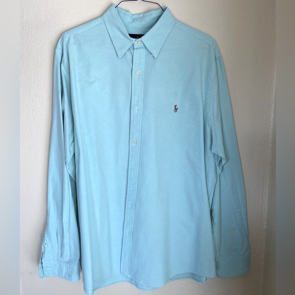 Ralph Lauren, XXL Aqua Oxford shirt